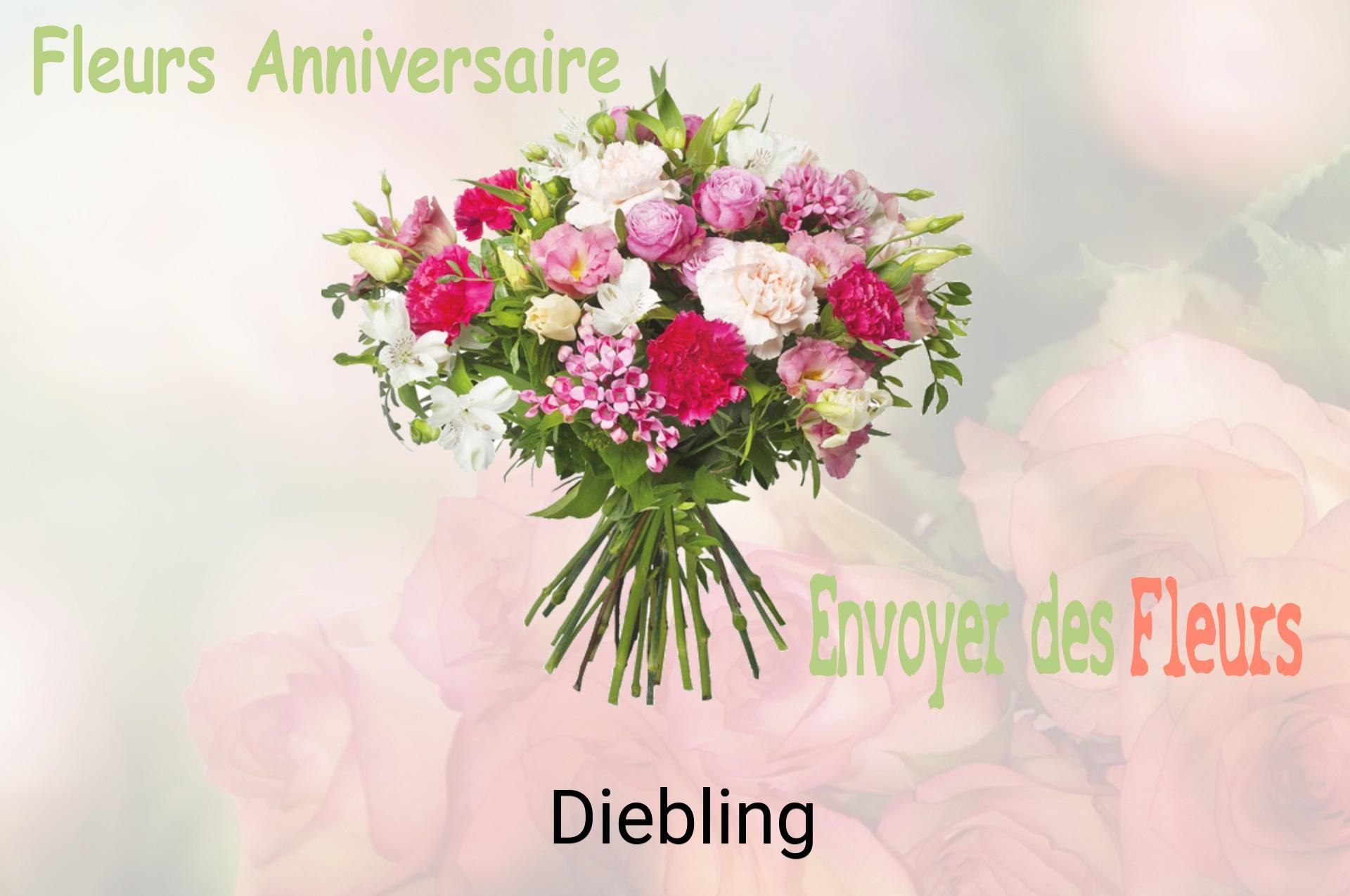 Bouquet de fleurs d’anniversaire livré à Diebling